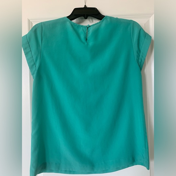 Teal J crew top - Picture 2 of 3